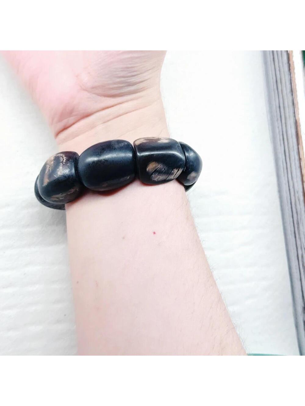 62a. Handmade Nuts Bracelet Stretch